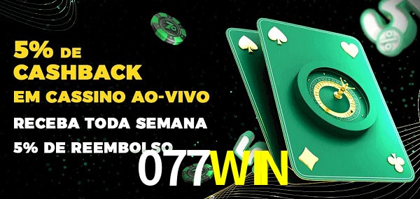 Promoções do cassino ao Vivo 077WIN